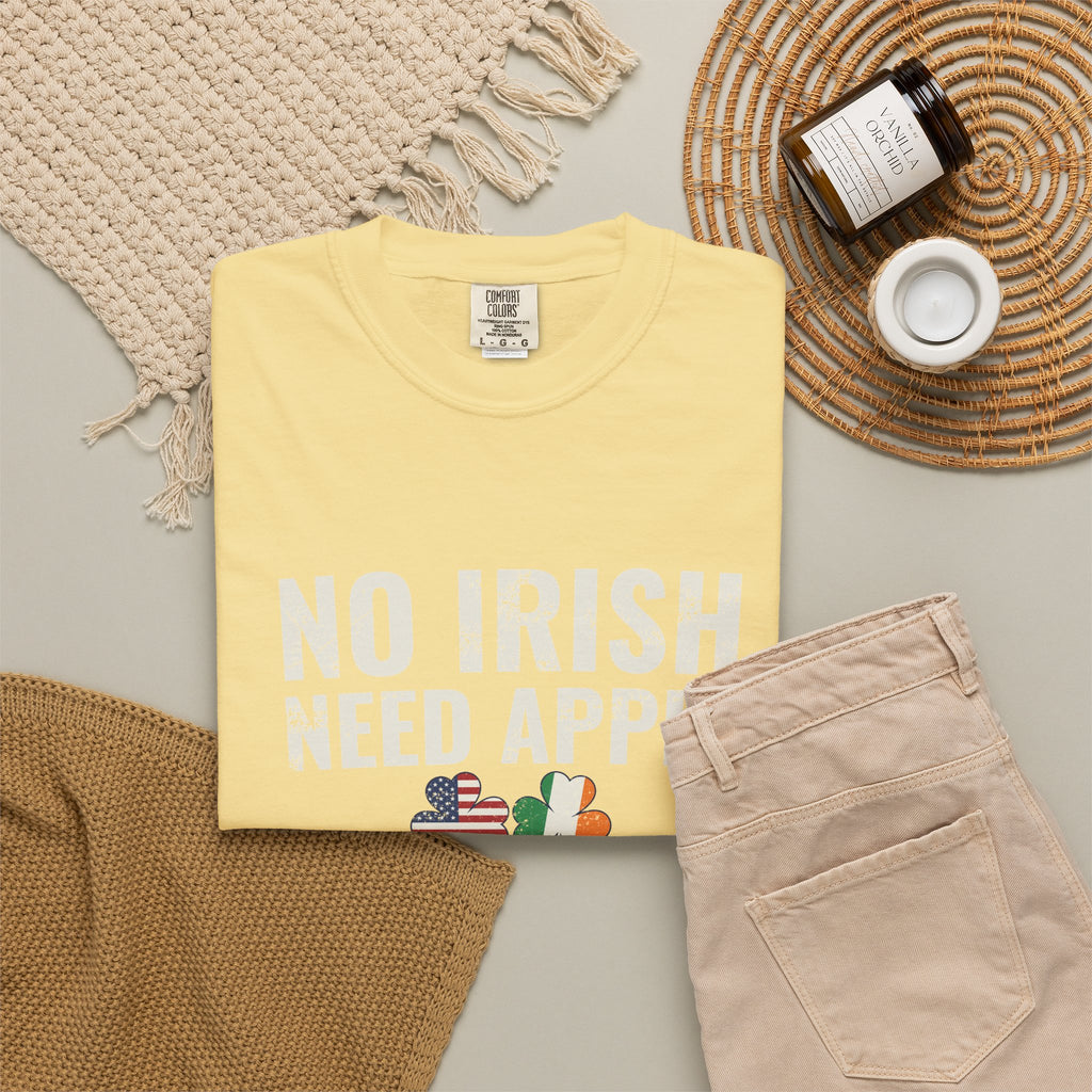 No Irish Need Apply Irish American Shamrocks T-Shirt