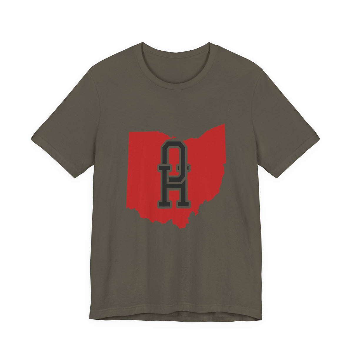 Ohio Varsity Monogram Map T-Shirt