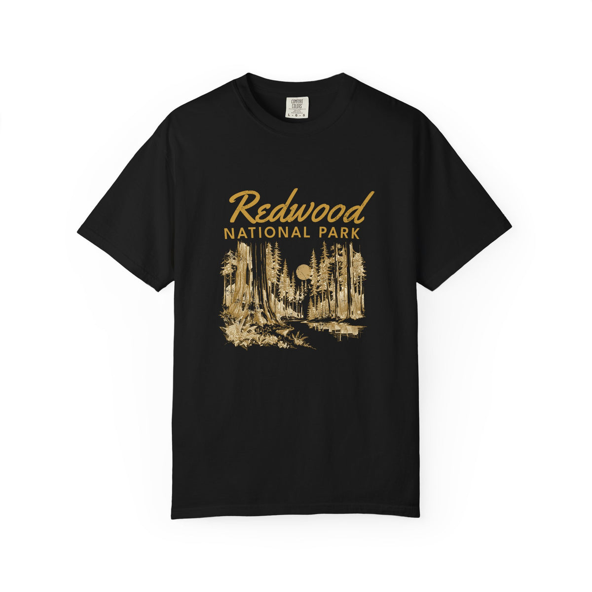 Redwood National Park Vintage Forest Sketch T-Shirt