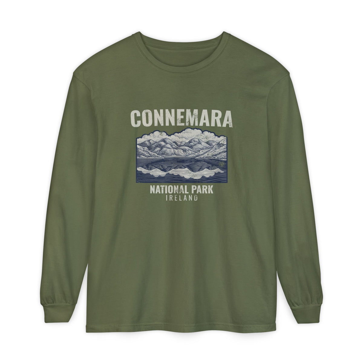 Connemara National Park Ireland Mountain Lake Long Sleeve Tee