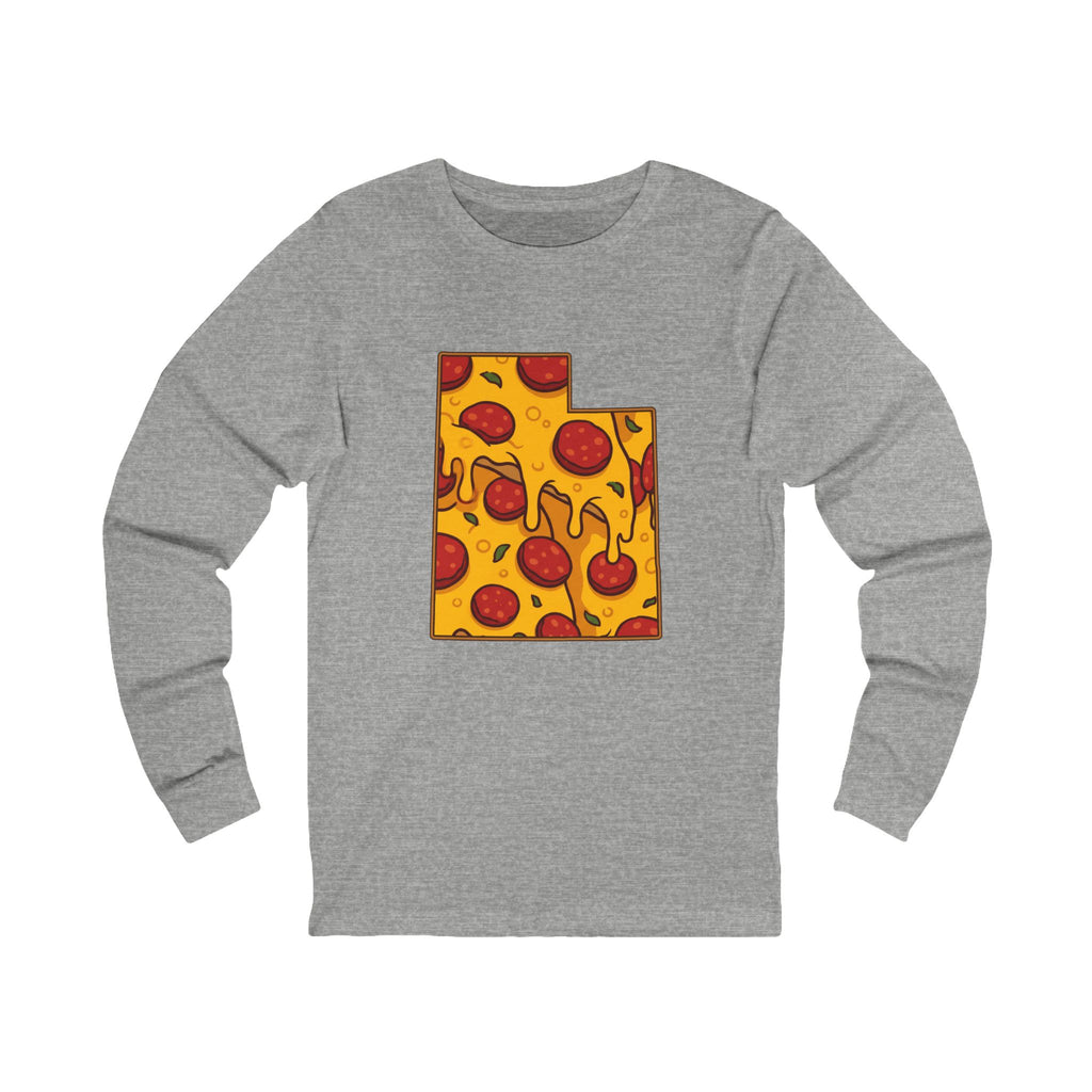 Utah Pizza Map Long Sleeve Tee