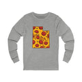 Utah Pizza Map Long Sleeve Tee