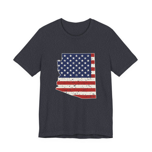 Arizona American Flag Map T-Shirt
