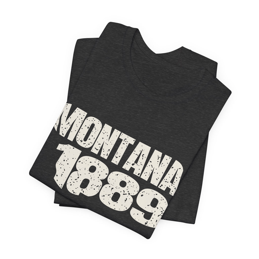 Montana Vintage Letters Map T-Shirt