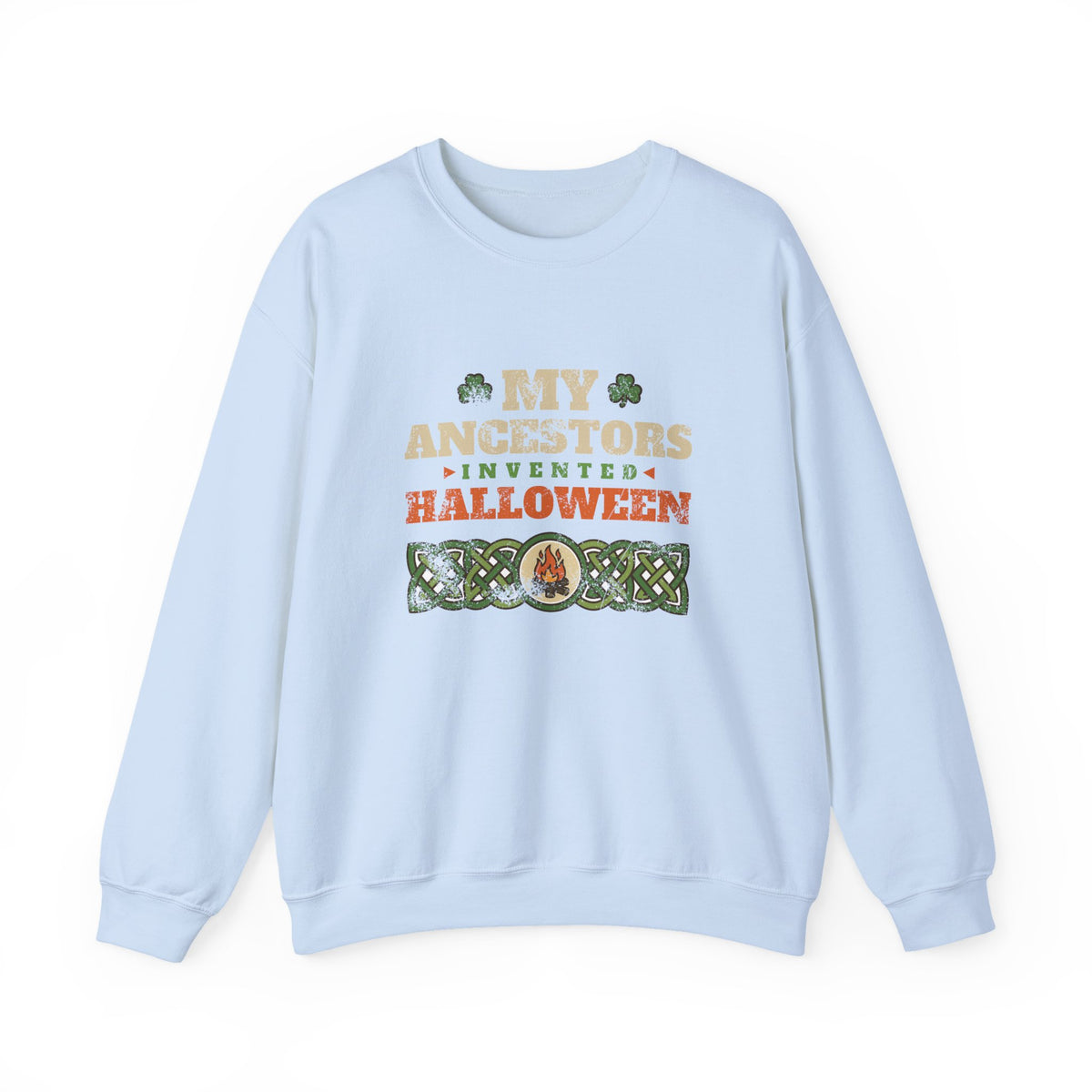 My Ancestors Invented Halloween Celtic Bonfire Crewneck Sweatshirt