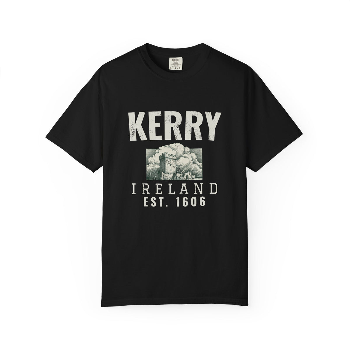 Kerry Ireland Est 1606 Castle Tower Sketch T-Shirt