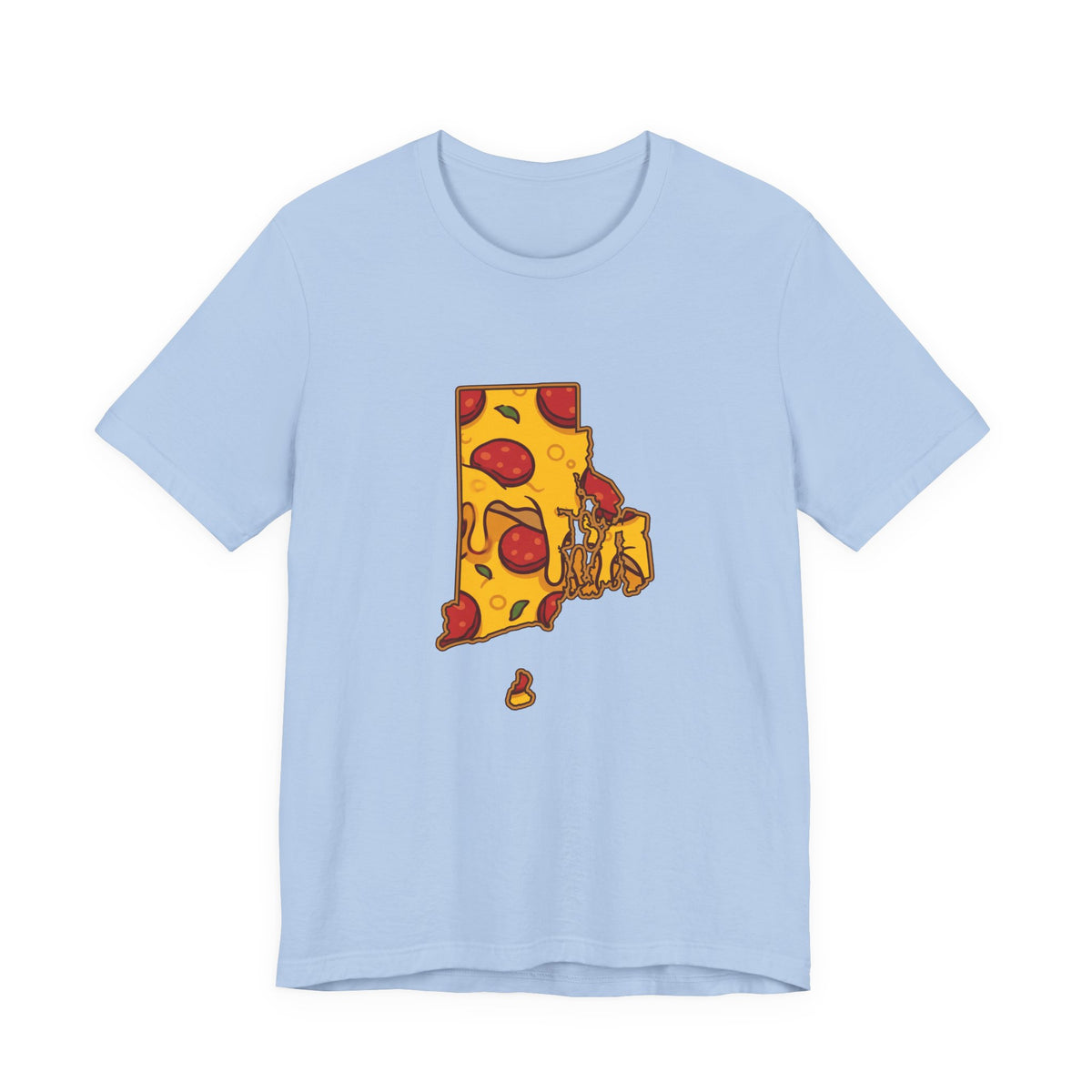 Rhode Island Pizza Map T-Shirt