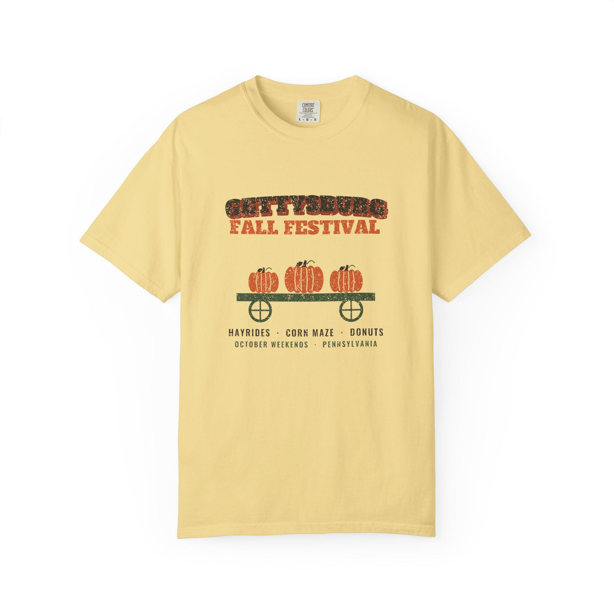 Gettysburg Pennsylvania Fall Festival Hay Wagon T-Shirt