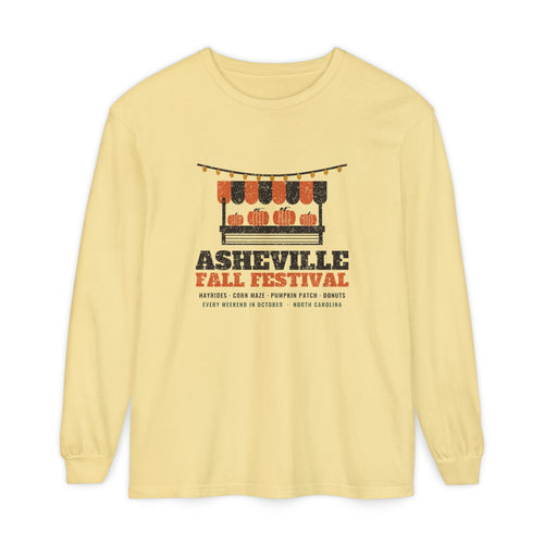 Asheville North Carolina Fall Festival Farm Stand Long Sleeve Tee