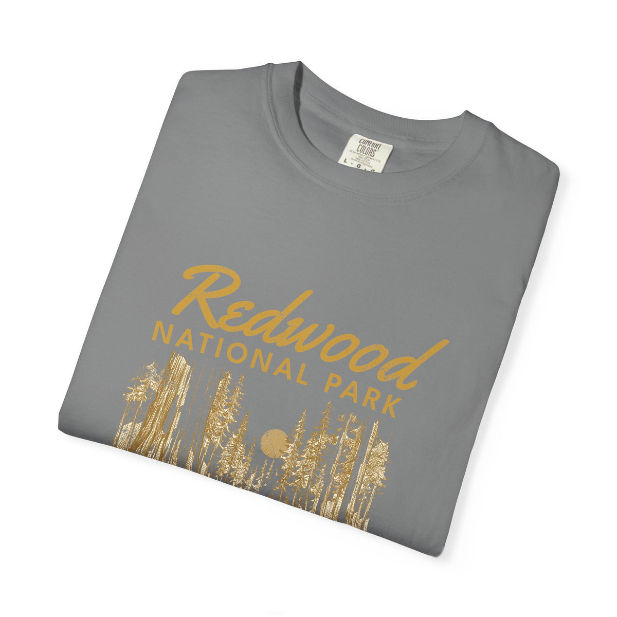 Redwood National Park Vintage Forest Sketch T-Shirt