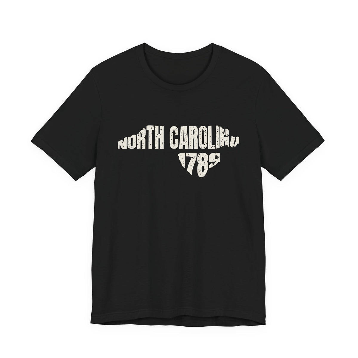 North Carolina Vintage Letters Map T-Shirt