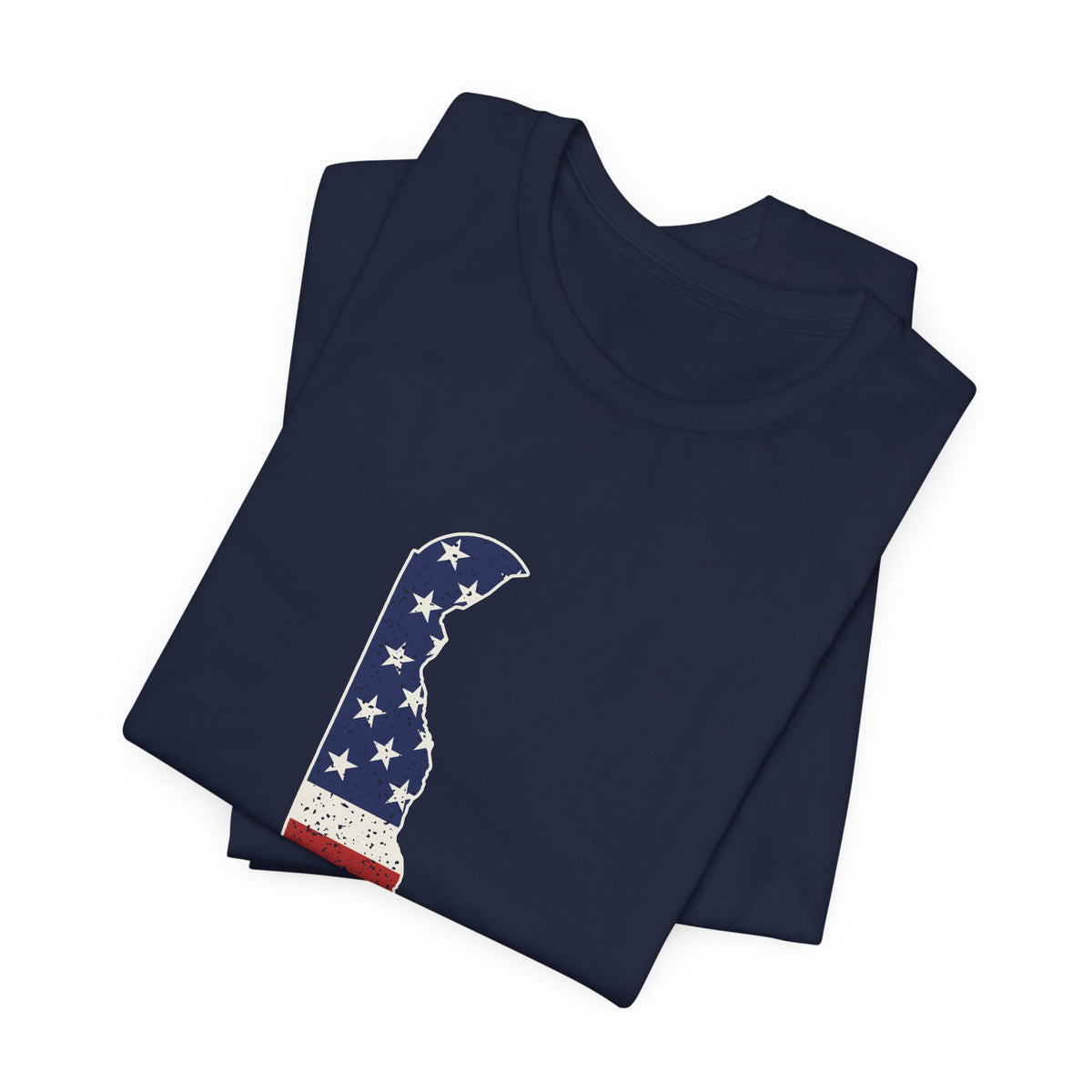 Delaware American Flag Map T-Shirt