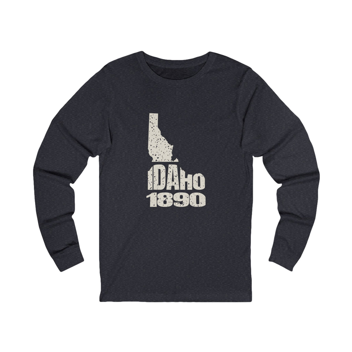 Idaho Vintage Letters Map Long Sleeve Tee