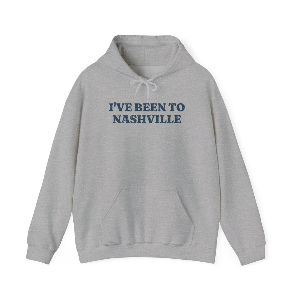 I've Been to Nashville Vintage Travel Souvenir Hoodie