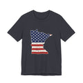 Minnesota American Flag Map T-Shirt