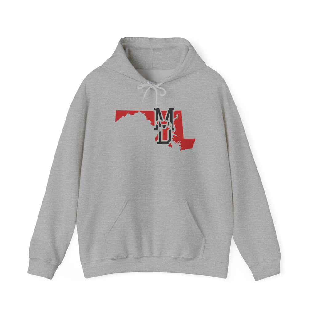 Maryland Varsity Monogram Map Hoodie