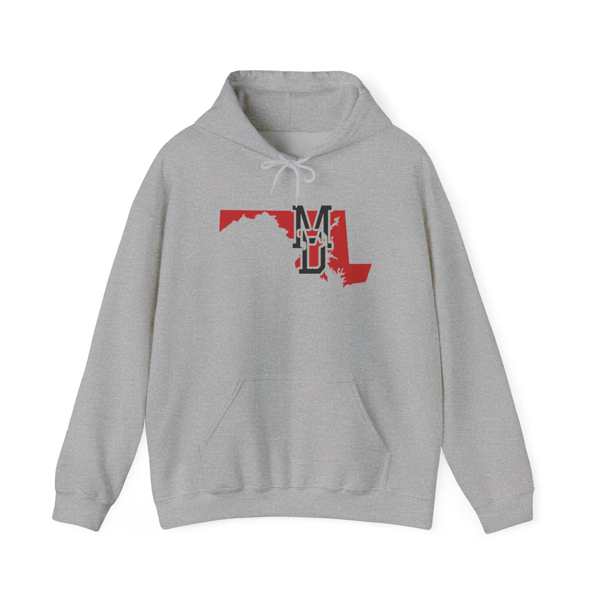 Maryland Varsity Monogram Map Hoodie