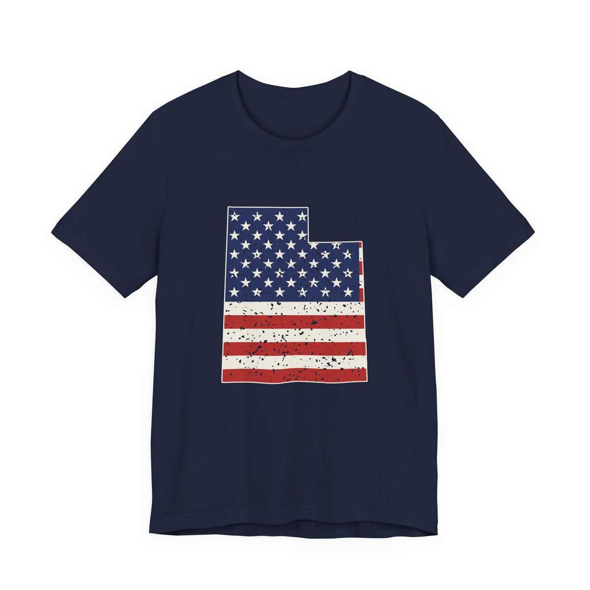 Utah American Flag Map T-Shirt