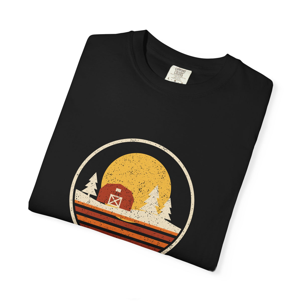 Harvest Moon Over North Carolina Retro Badge T-Shirt