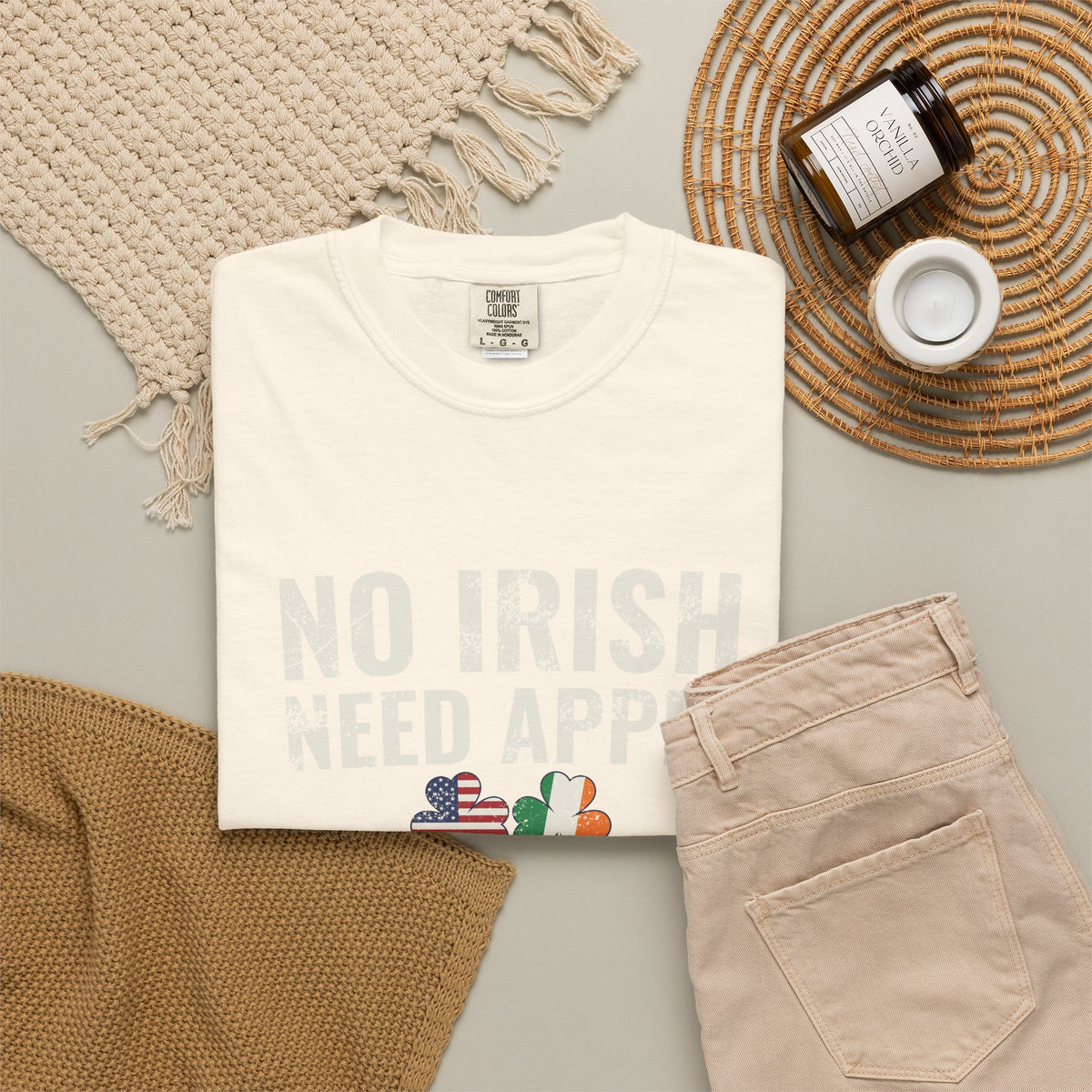 No Irish Need Apply Irish American Shamrocks T-Shirt