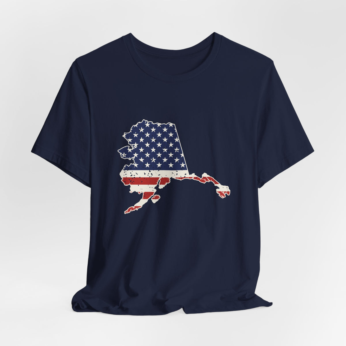 Alaska American Flag Map T-Shirt