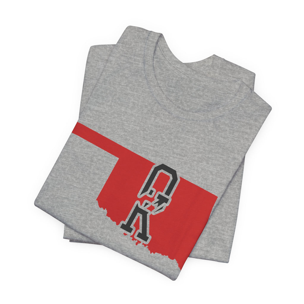 Oklahoma Varsity Monogram Map T-Shirt