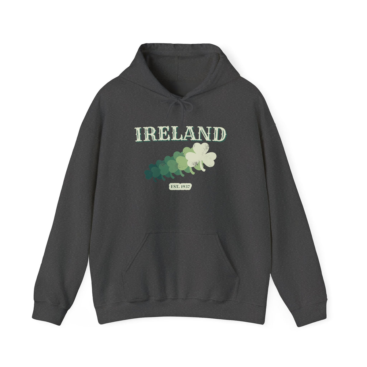 Ireland Est 1937 Vintage Ornate Lettering Hoodie