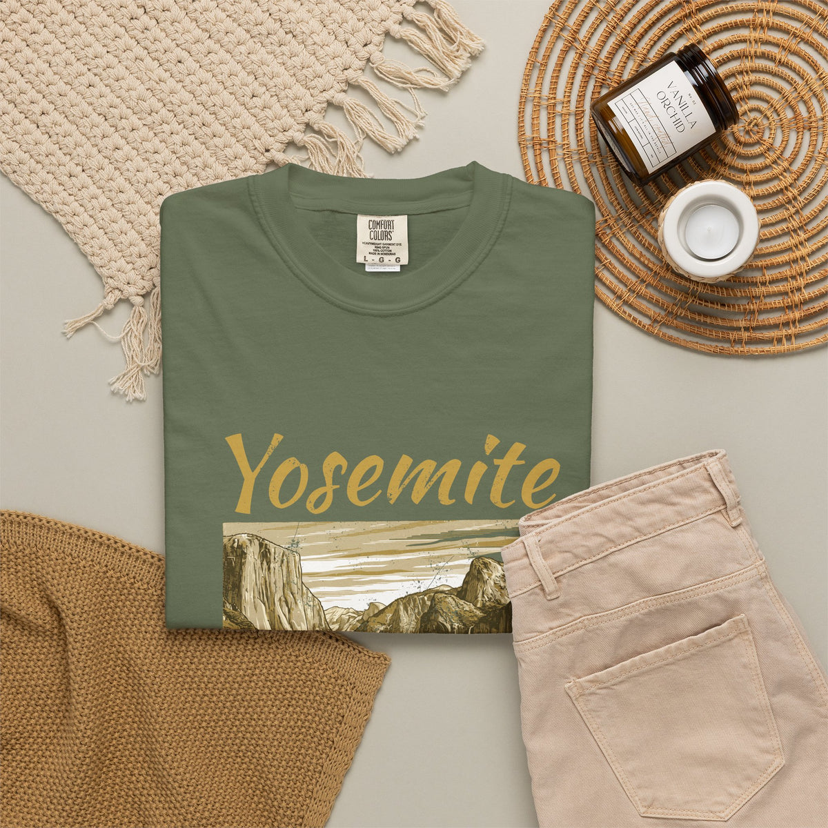 Yosemite Valley Est 1890 Granite Cliffs Engraving T-Shirt