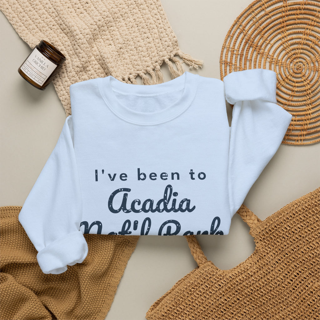 I've Been to Acadia Nat'l Park Vintage Travel Crewneck Sweatshirt