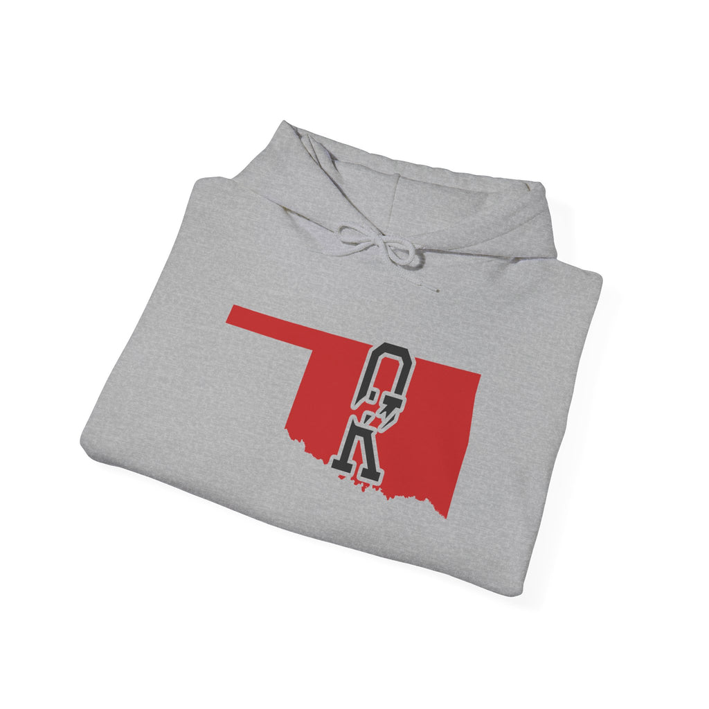 Oklahoma Varsity Monogram Map Hoodie