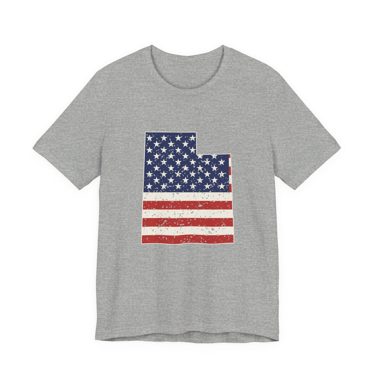 Utah American Flag Map T-Shirt