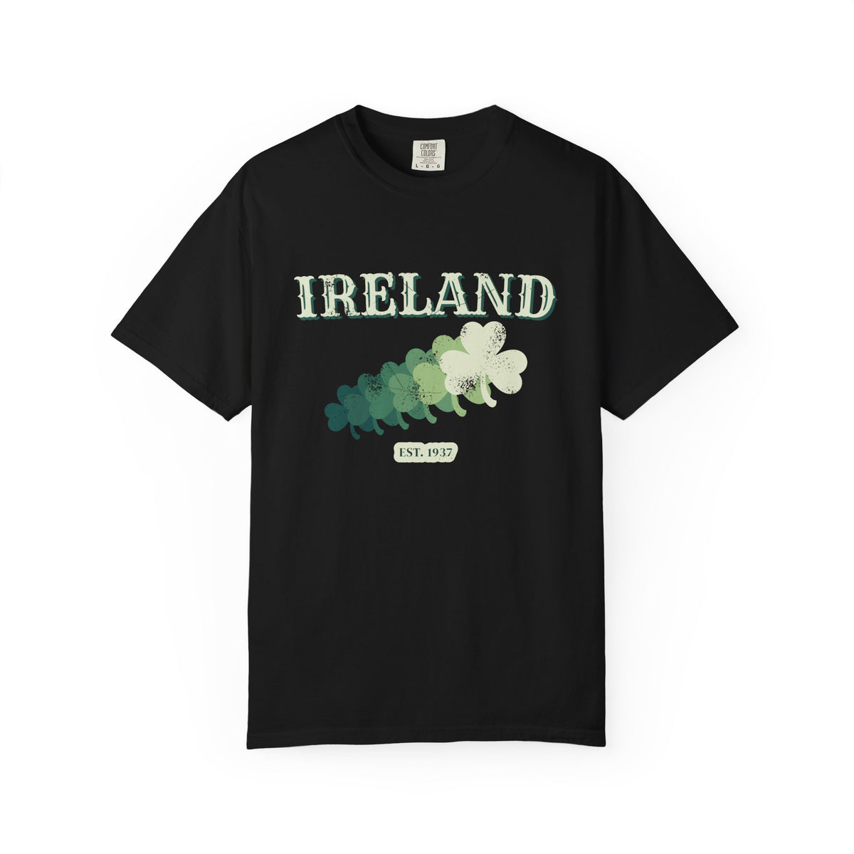 Ireland Est 1937 Vintage Ornate Lettering T-Shirt
