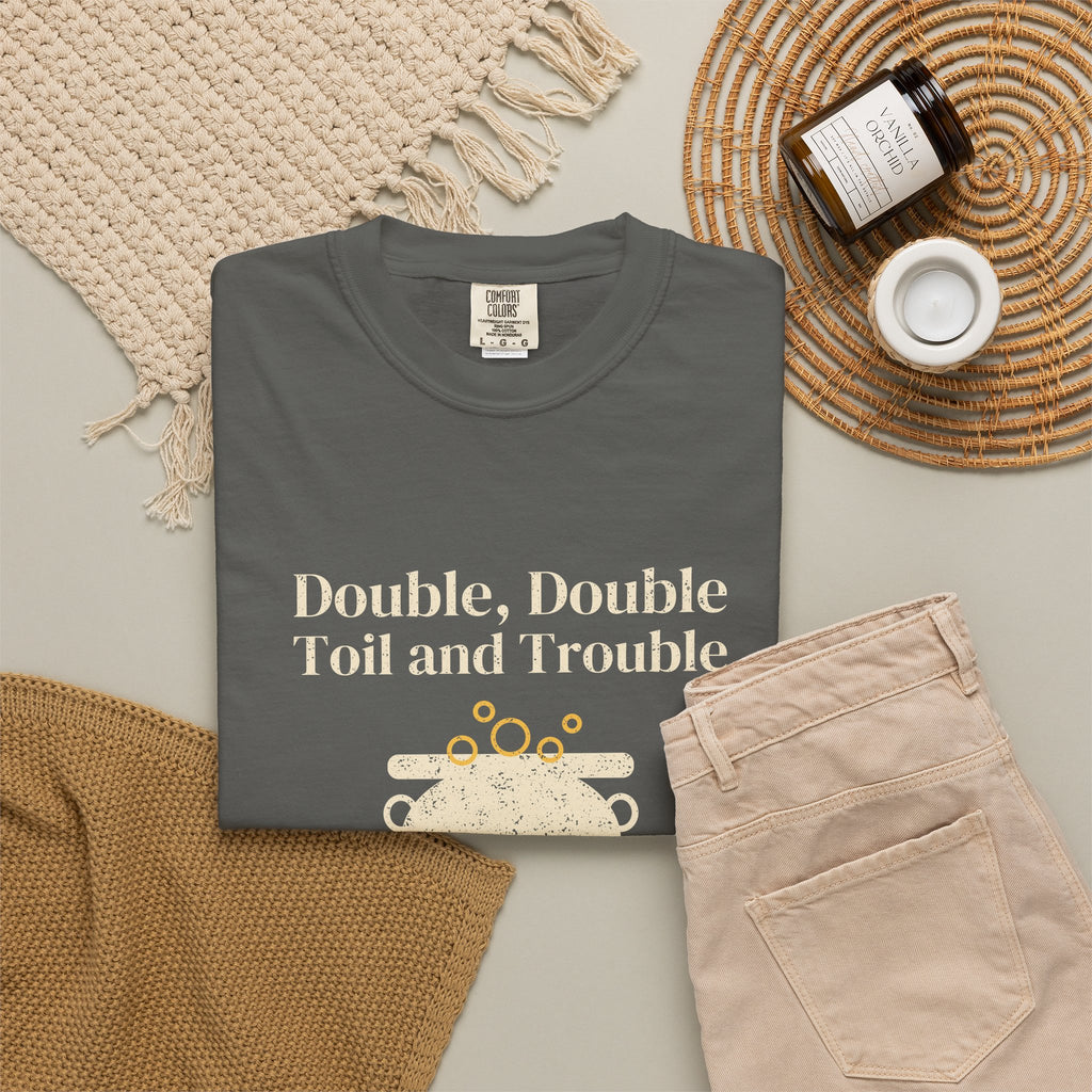 Double Double Toil and Trouble Cauldron T-Shirt