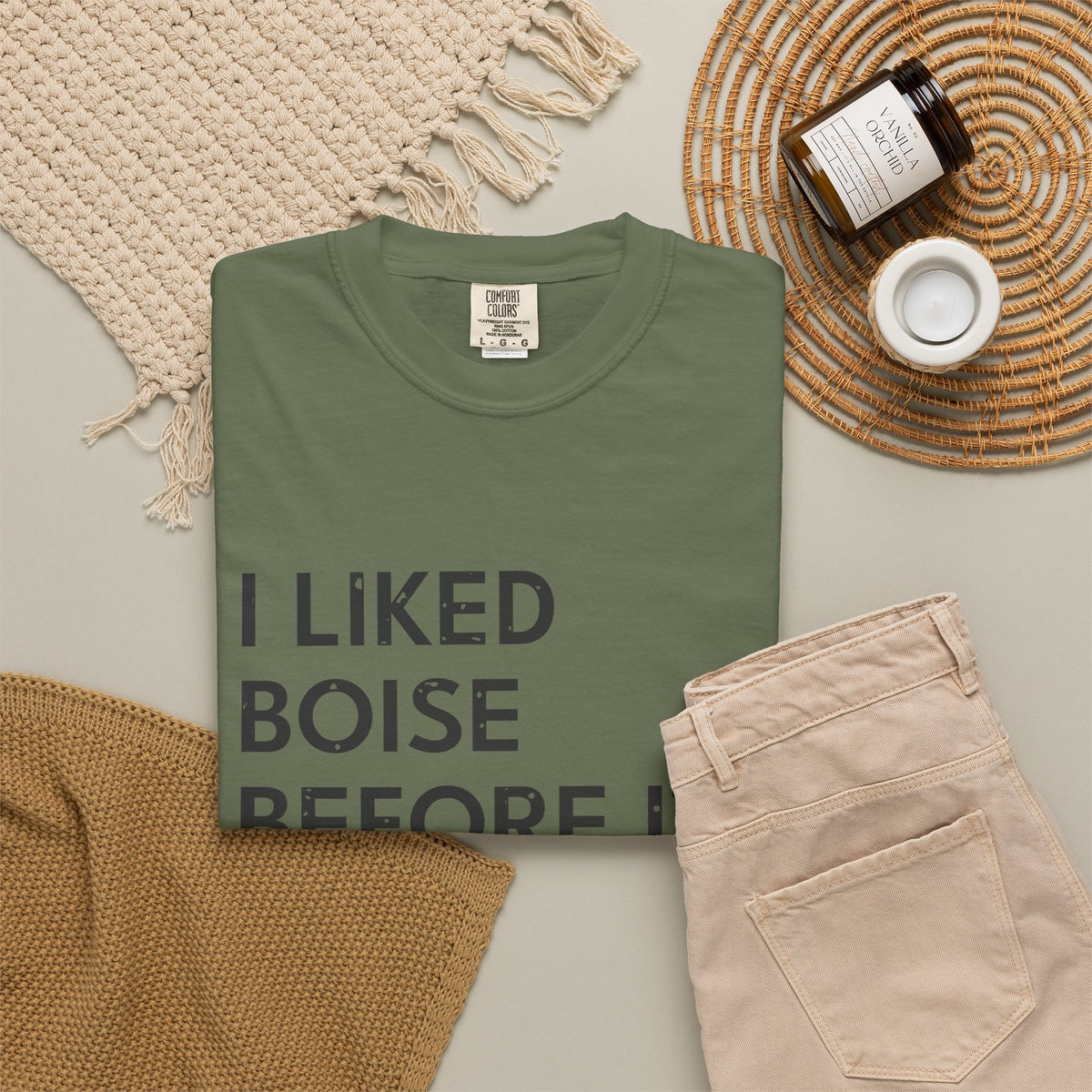 I Liked Boise Before It Was Cool Retro Hometown T-Shirt