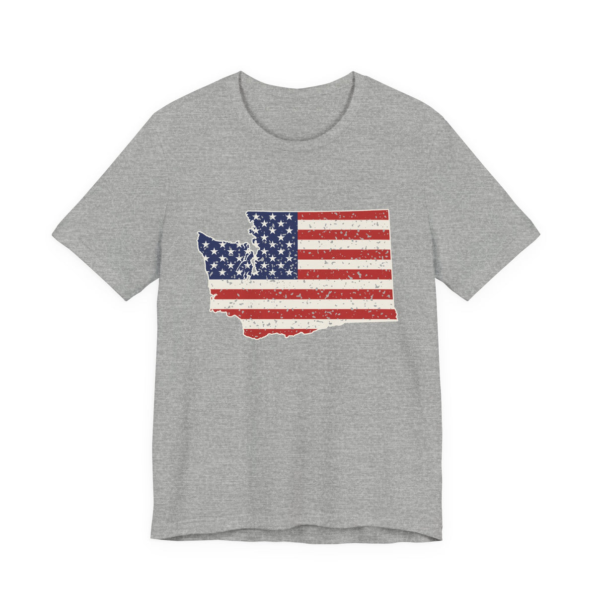 Washington American Flag Map T-Shirt