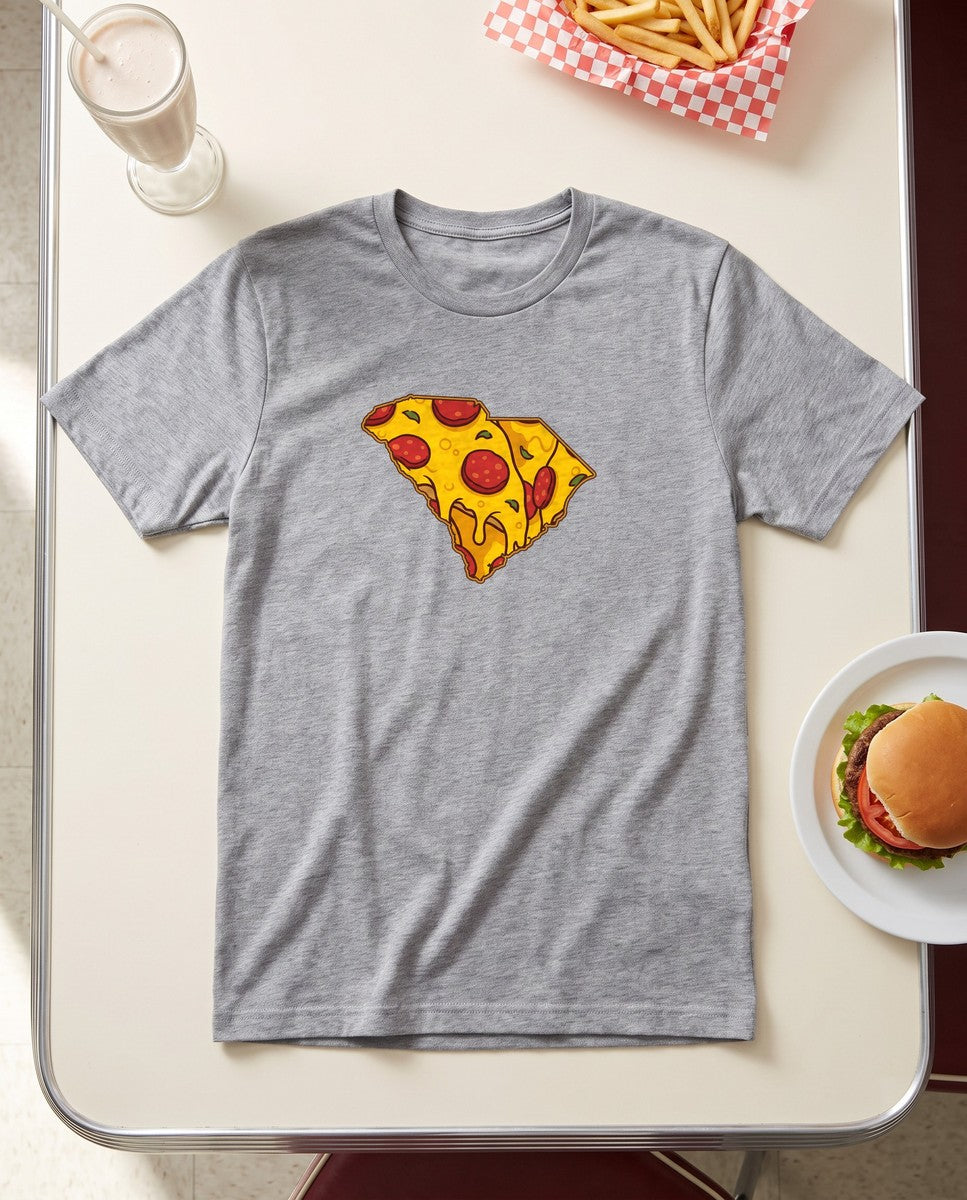 South Carolina Pizza Map T-Shirt (photo)