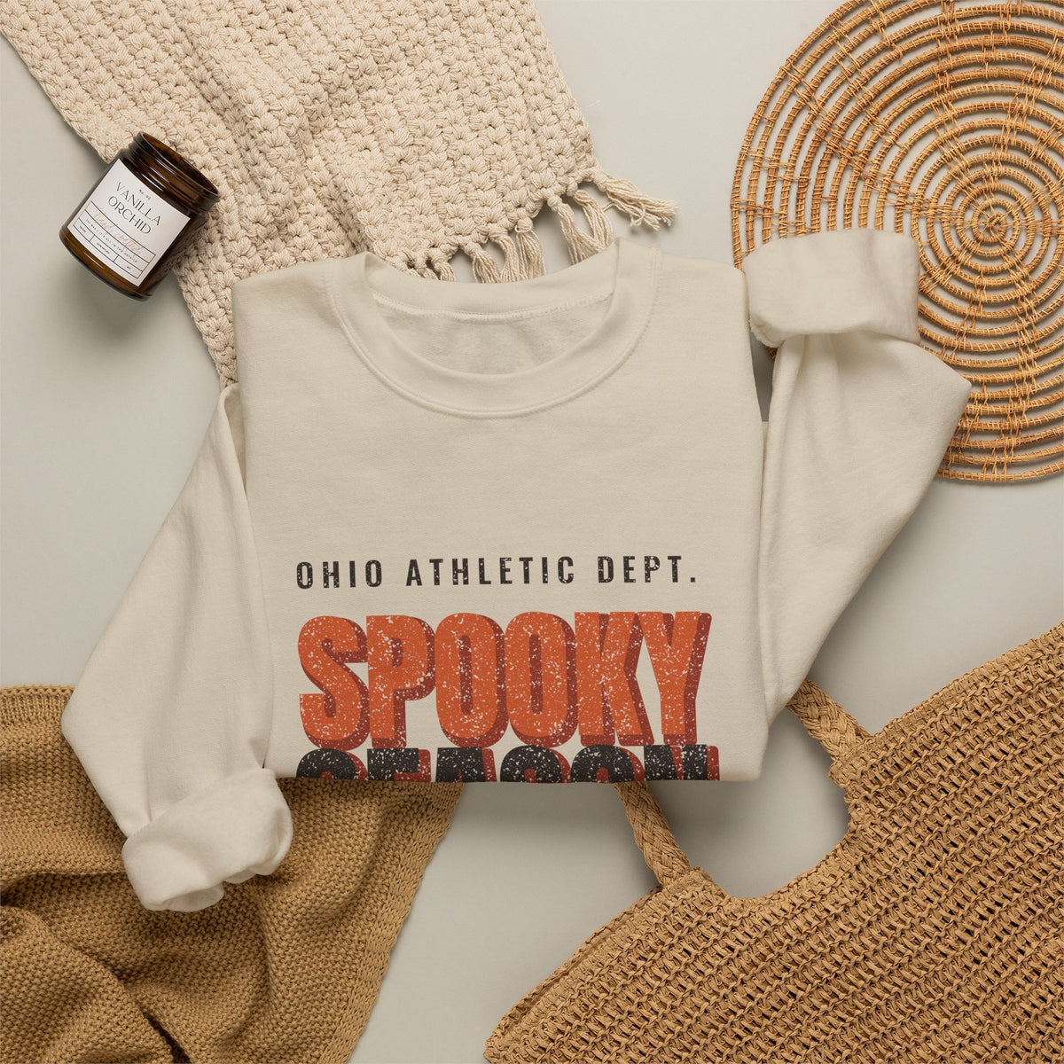 Ohio Spooky Season Athletic Dept. Crewneck Sweatshirt