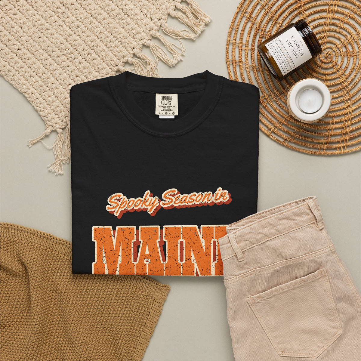 Spooky Season in Maine Vintage Postcard T-Shirt