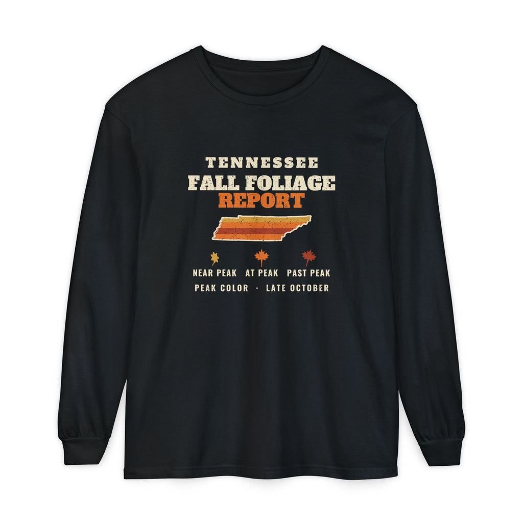 Tennessee Fall Foliage Report Map Long Sleeve Tee
