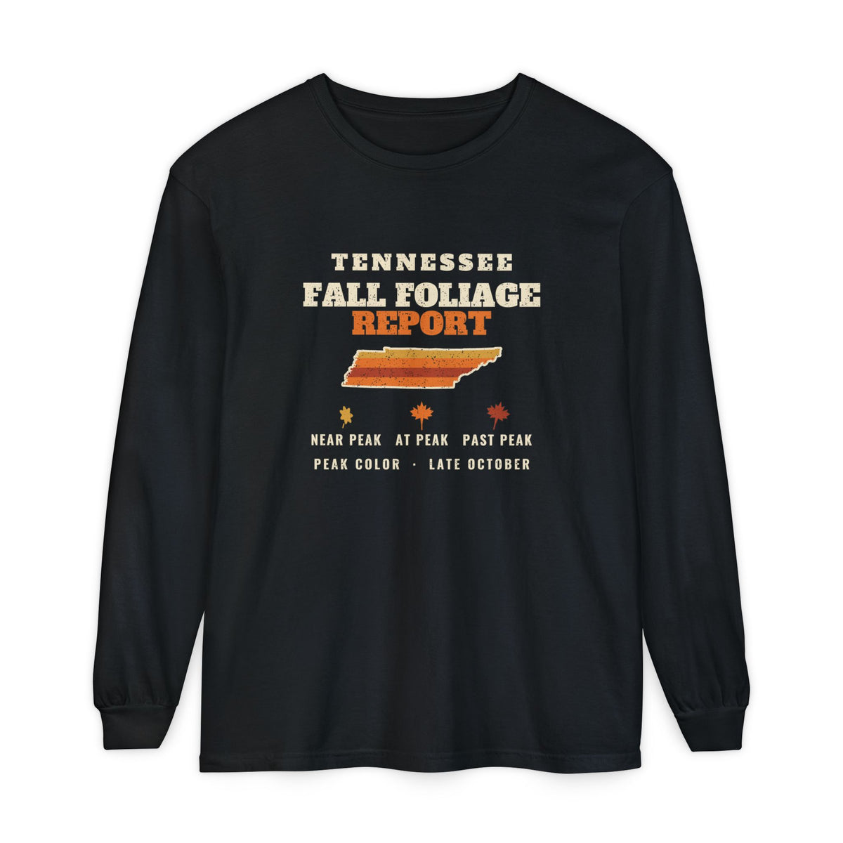 Tennessee Fall Foliage Report Map Long Sleeve Tee