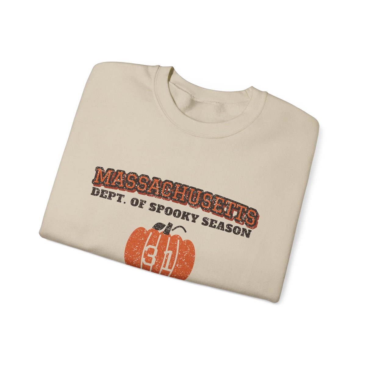 Massachusetts Dept. of Spooky Season Varsity Crewneck Sweatshirt