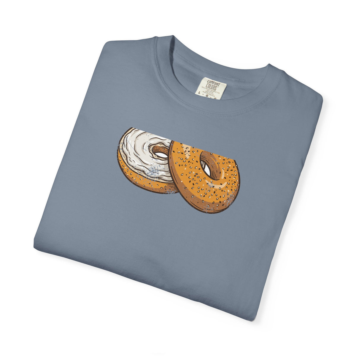 New York Everything Bagel Retro Food Illustration T-Shirt