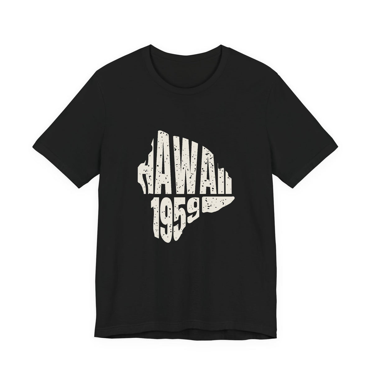 Hawaii Vintage Letters Map T-Shirt