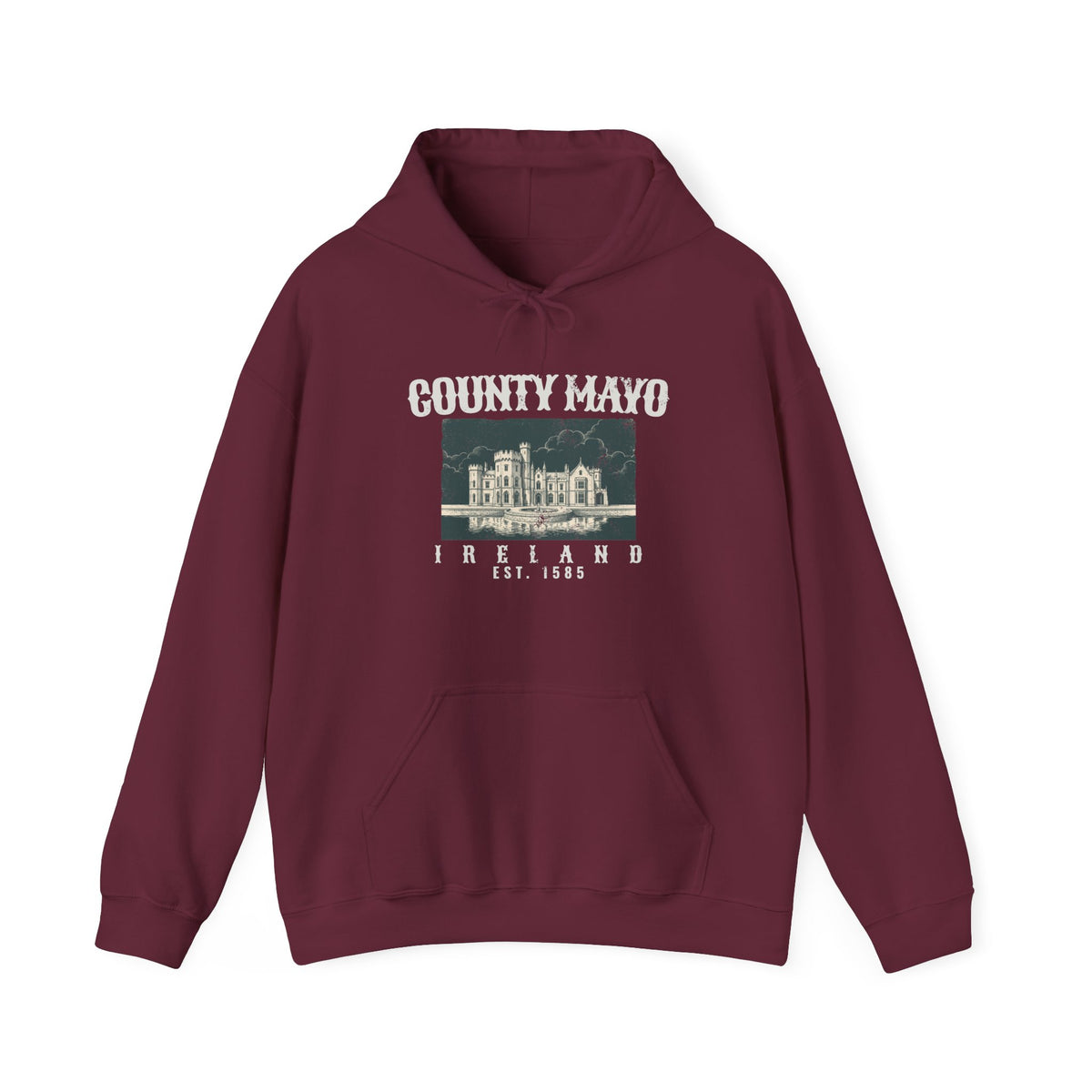 County Mayo Ireland Est 1585 Lakeside Castle Hoodie