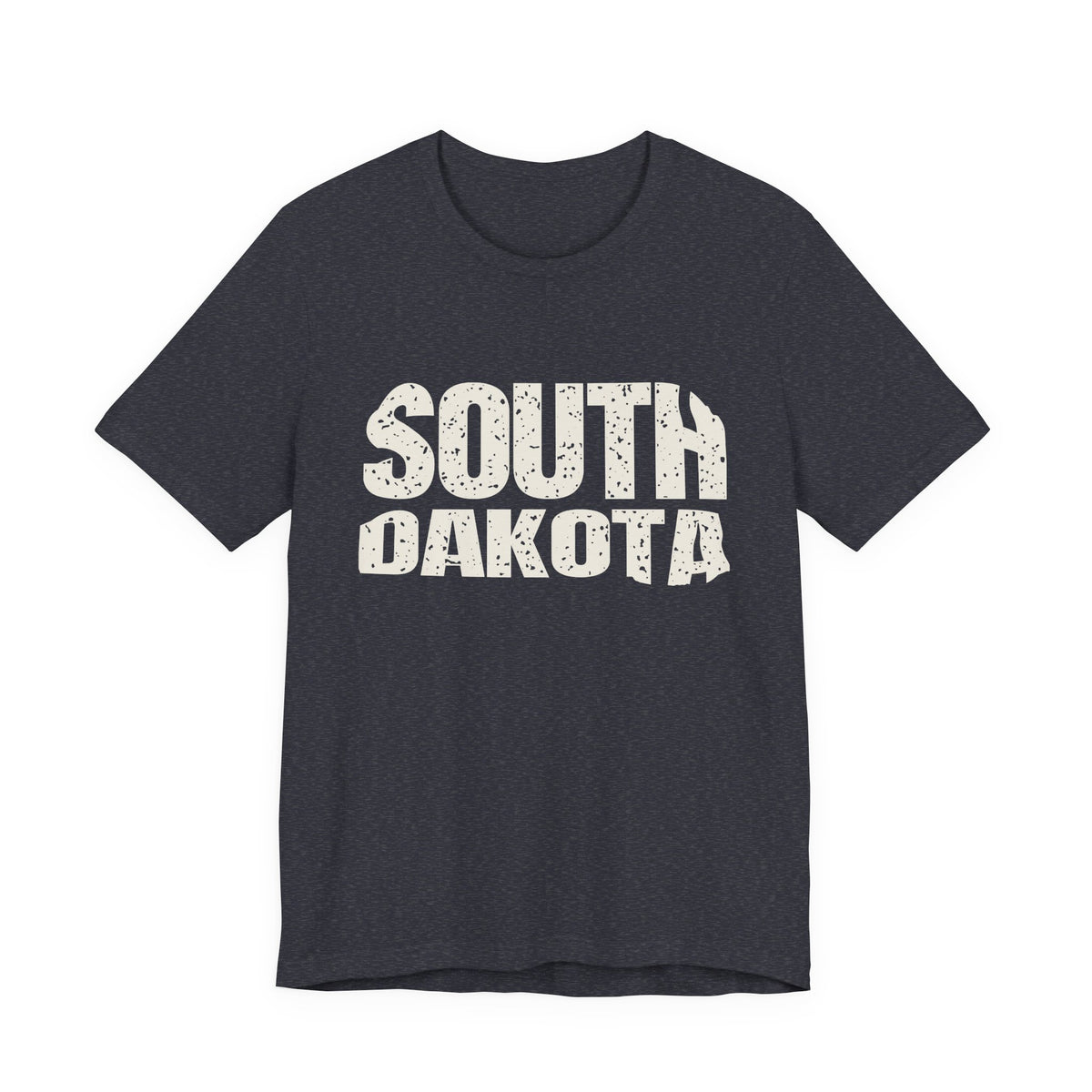 South Dakota Vintage Letters Map T-Shirt