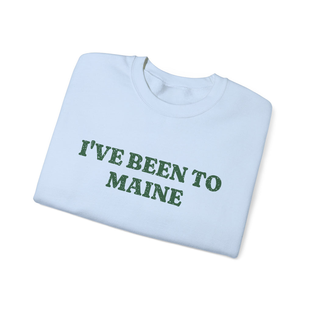 I've Been to Maine Vintage Travel Souvenir Crewneck Sweatshirt