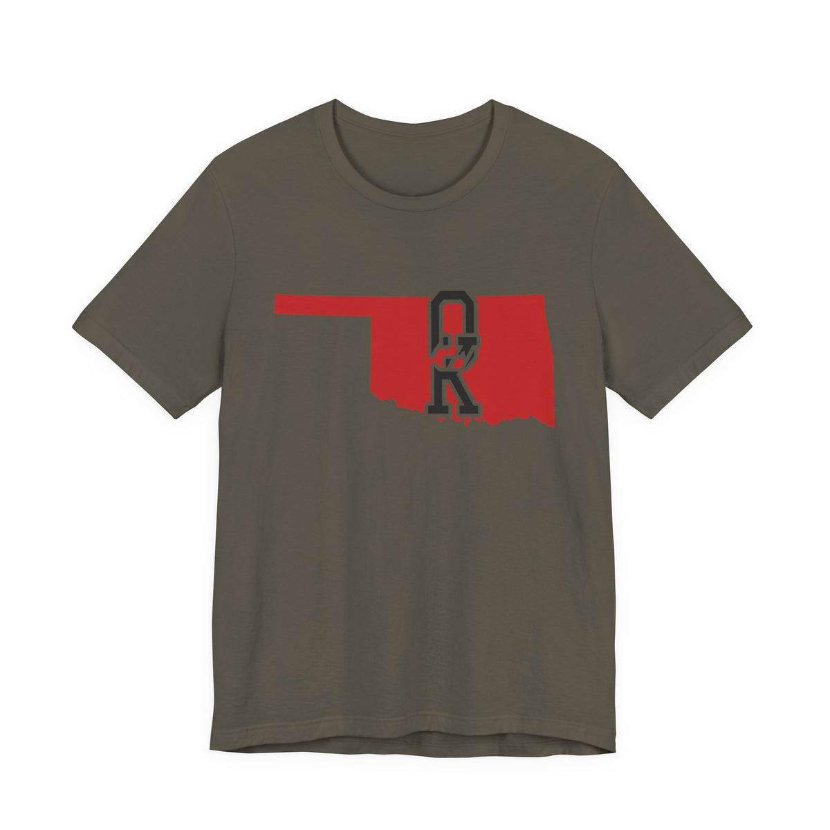 Oklahoma Varsity Monogram Map T-Shirt
