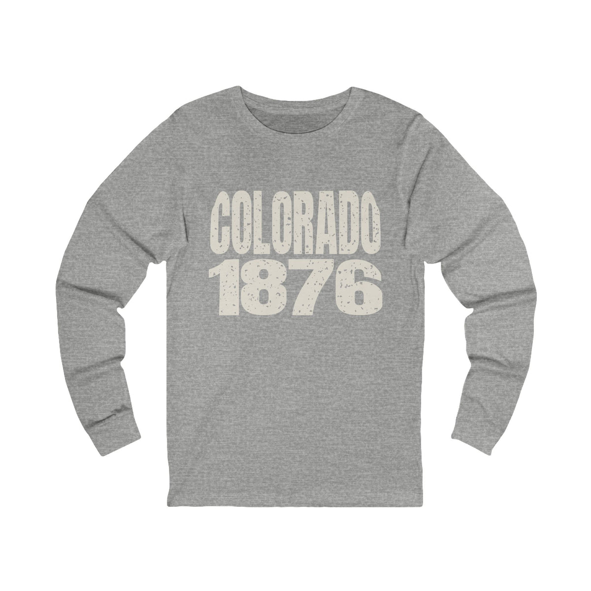 Colorado Vintage Letters Map Long Sleeve Tee