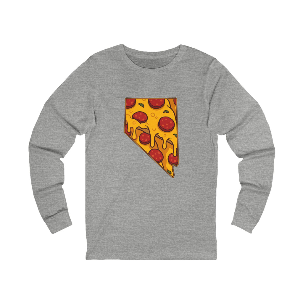 Nevada Pizza Map Long Sleeve Tee