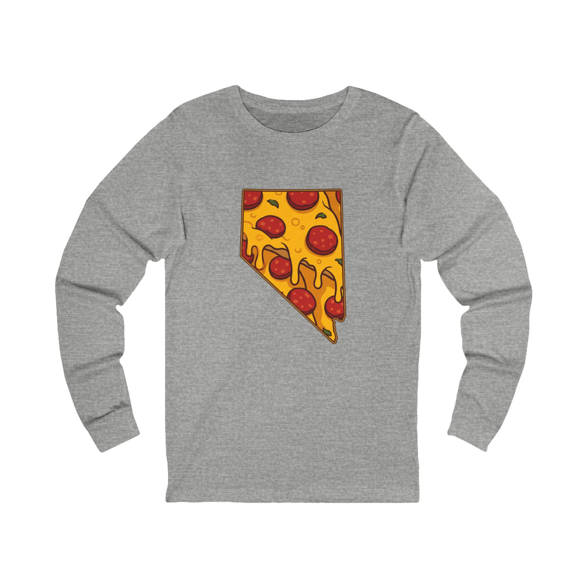 Nevada Pizza Map Long Sleeve Tee